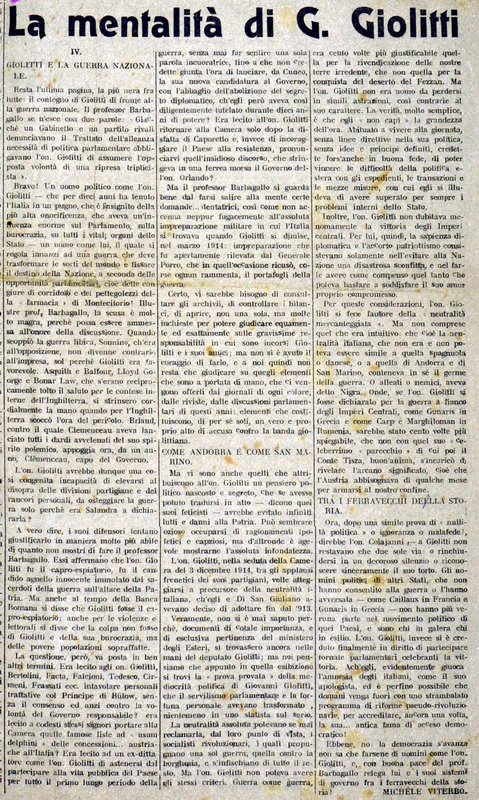 MV (1919), La mentalità di G. Giolitti - IV (Sentinella delle Alpi, 2 luglio 1919, p. 1).JPG