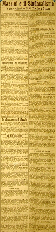 (1926), Mazzini e il sindacalismo in una conferenza M. Viterbo a Canosa, La Gazzetta di Puglia, 24 marzo 1926, p. 3.JPG
