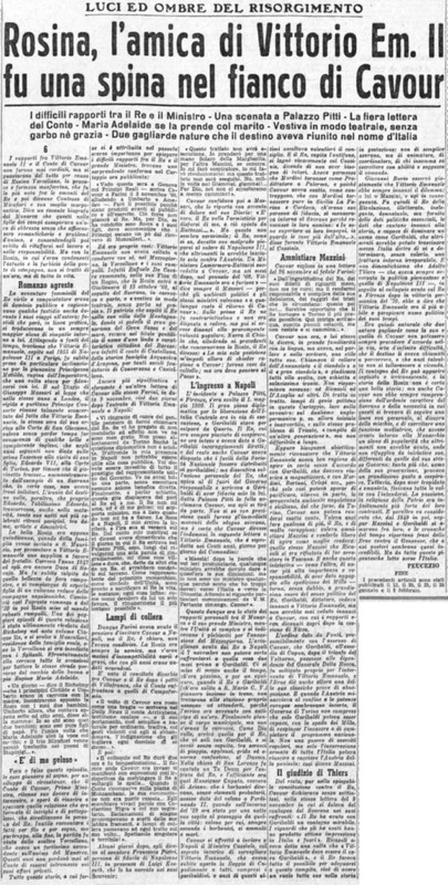 Viterbo Michele (1953) Rosina, l'amica di Vittorio Em. 2. fu una spina nel fianco di Cavour (La Gazzetta del Mezzogiorno, 11 febbraio 1953, p. 3).jpg