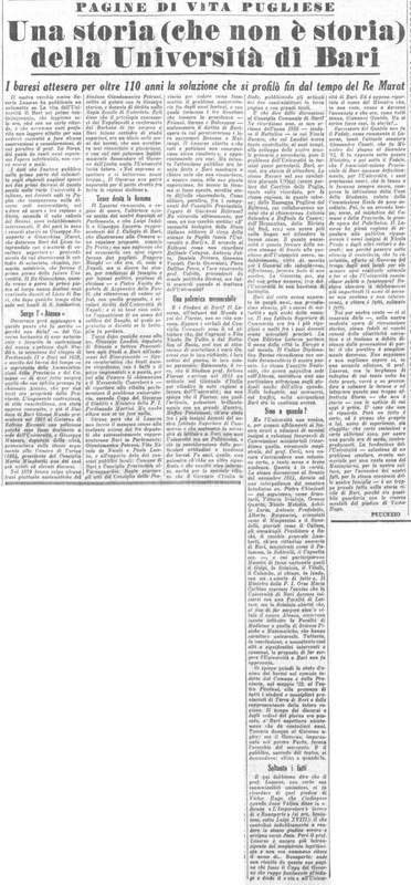 Viterbo Michele (1951) Una storia (che non è storia) della Università di Bari (La Gazzetta del Mezzogiorno, 28 luglio 1951, p. 3).jpg