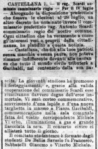 MV (1907), Il rag. Scardi nominato commissario regio (Corriere delle Puglie, 2 luglio 1907, p. 2).jpg