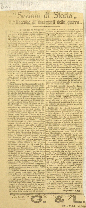 MV (1917) Sezione di Storia e Raccolte di documenti della guerra (Il Corriere delle Puglie, 1 gennaio 1917).JPG