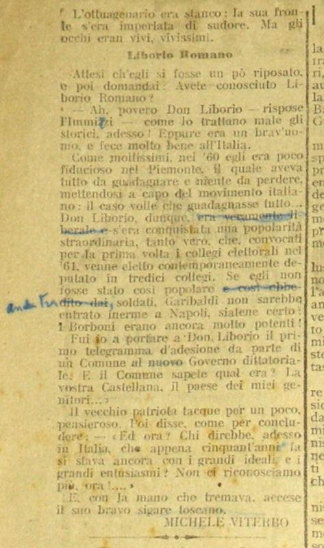 MV (1911) Un superstite di Curtatone e dell'assedio di Venezia (Corriere delle Puglie - 24 febbraio 1911, p. 2).JPG