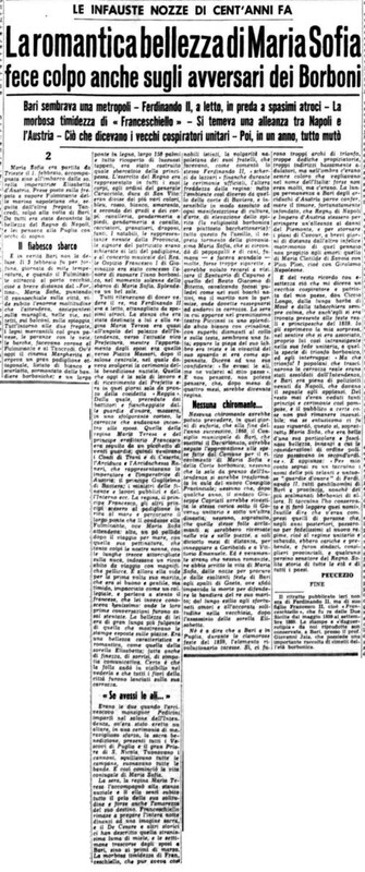 VM(1959) La romantica bellezza di Maria Sofia fece colpo anche sugli avversari dei Borboni 2 (La Gazzetta del Mezzogiorno, 4 febbraio 1959, p. 3).jpg