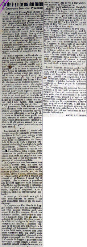 MV (1920) Ciò che è e a che cosa deve tendere la Cooperativa Scolastica Provinciale (Giornale delle Puglie, 1-2 aprile 1920).JPG