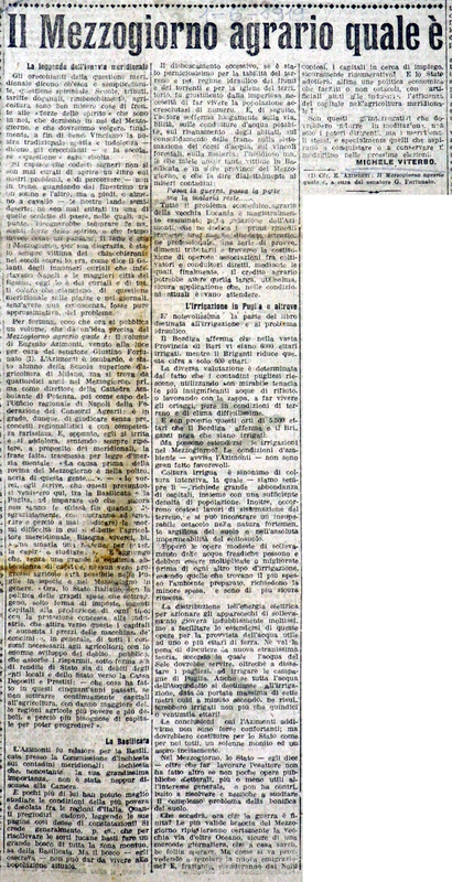MV (1919), Il Mezzogiorno agrario quale è (I campi, 1 giugno 1919, p. 1).JPG