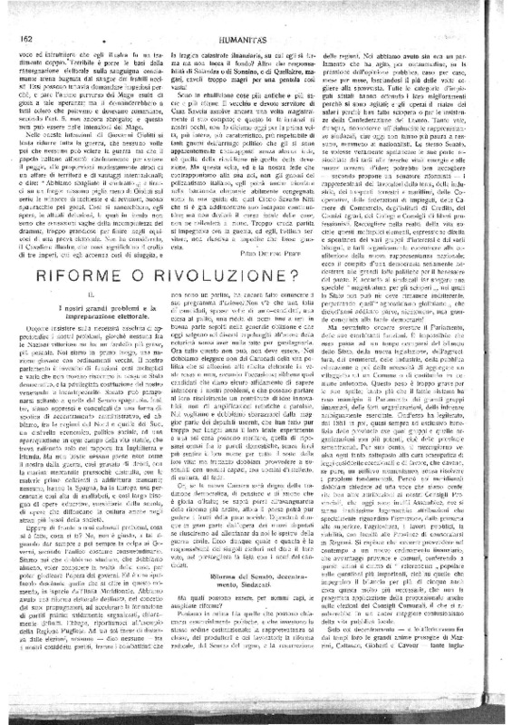 VM(1919), Riforme o rivoluzione (2) I nostri grandi problemi e la impreparazione elettorale (Humanitas, 12-19 ottobre 1919, p. 162-164).pdf