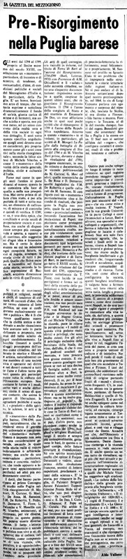 Vallone Aldo (1970), Pre-Risorgimento nella Puglia barese (La Gazzetta del Mezzogiorno, 20 novembre 1970, p. 3).jpg