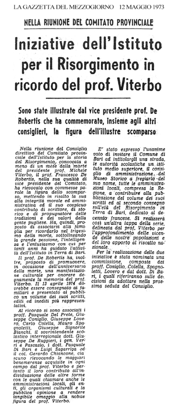 (1973) Iniziative dell'Istituto per il Risorgimento in ricordo del prof. Viterbo.jpg
