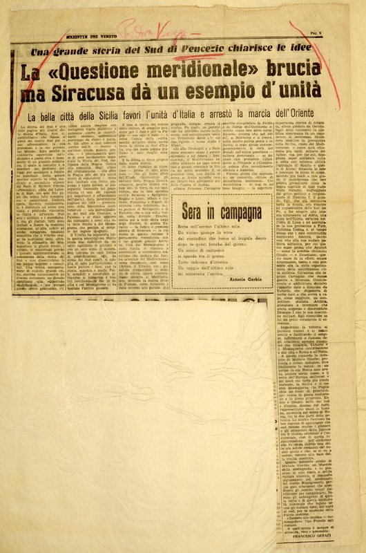 Geraci Francesco (1959), La “Questione Meridionale“ brucia, ma Siracusa dà un esempio di unità.JPG