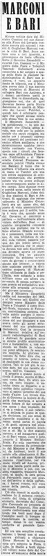 Viterbo Michele (1954) Marconi e Bari (La Gazzetta del Mezzogiorno, 17 settembre 1954, p. 1).jpg