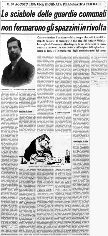 VM (1965), Le sciabole delle guardie comunali non fermarono gli spazzini in rivolta (La Gazzetta del Mezzogiorno, 26 novembre 1965, p. 3).jpg
