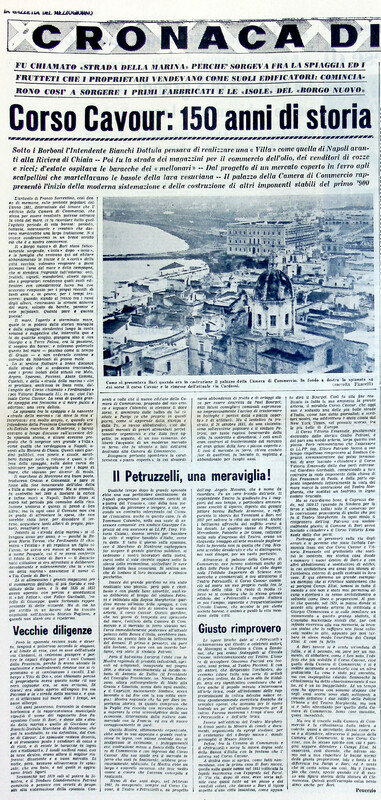 VM (1971), Corso Cavour, 150 anni di storia (La Gazzetta del Mezzogiorno, 10 agosto 1971, p. 3).jpg