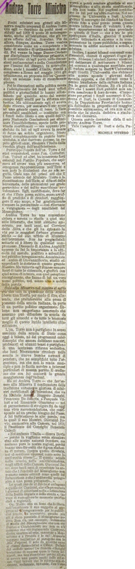 MV (1920) Andrea Torre Ministro (Giornale delle Puglie, 18-19 marzo 1920).JPG