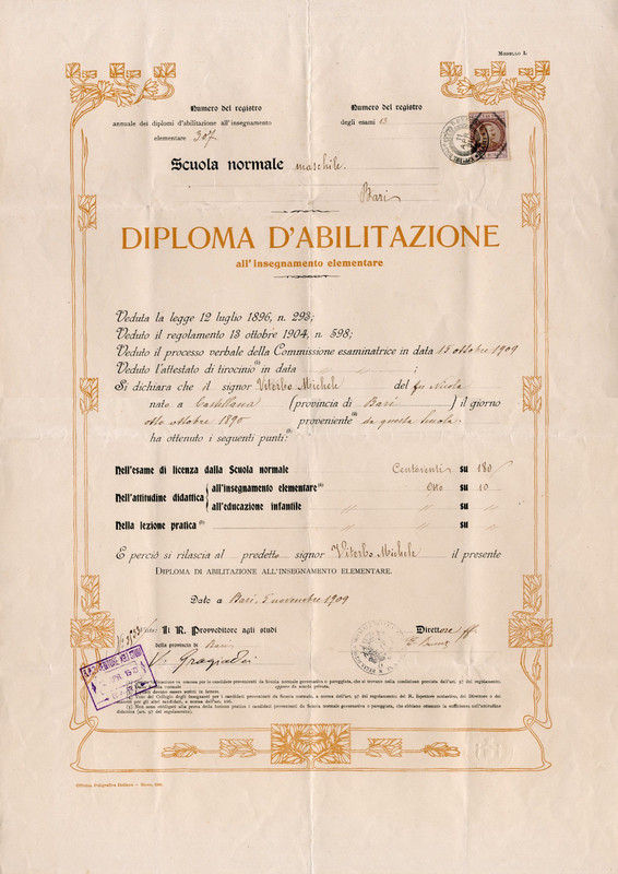 (1910) Diploma d'abilitazione all'insegnamento elementare.jpg