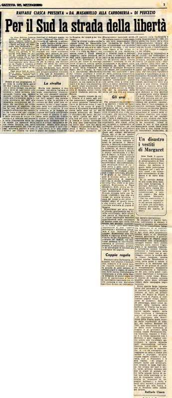 Ciasca R. (1962) Per il Sud la strada della libertà (La Gazzetta del Mezzogiorno, 10 agosto 1962, p. 3).jpg