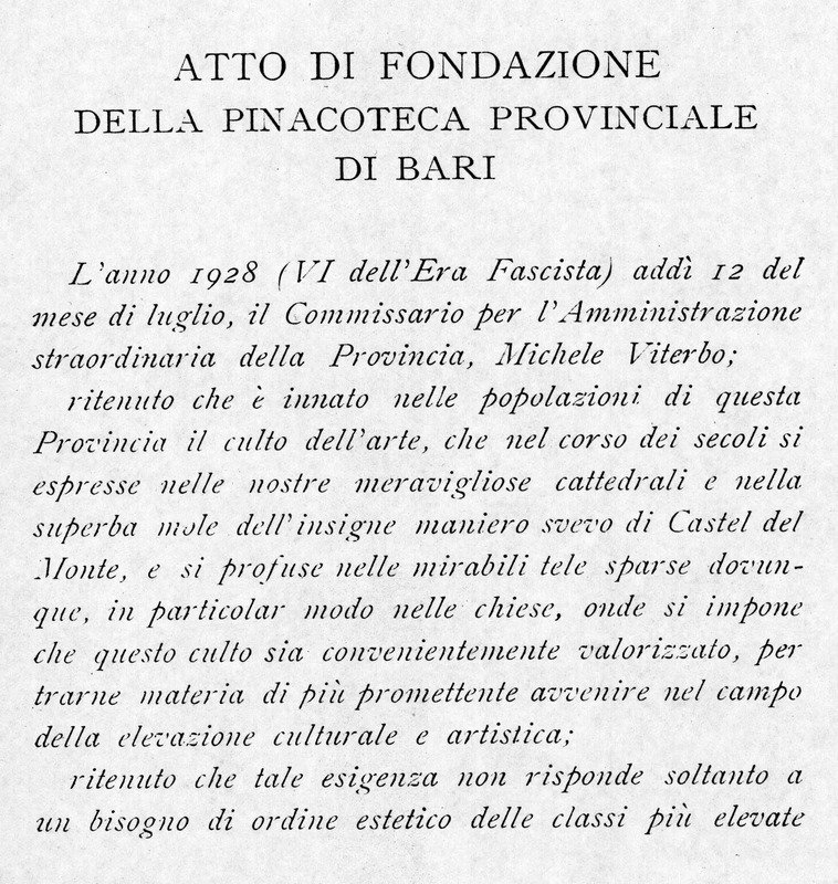 Atto di fondazione della Pinacoteca provinciale di Bari (parte 1).jpg