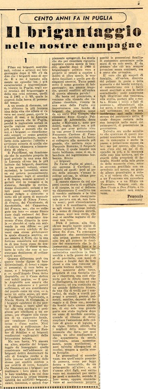 MV (19..) Il brigantaggio nelle nostre campagne (La Gazzetta del Mezzogiorno, 18 marzo 19.., p. 3).jpg