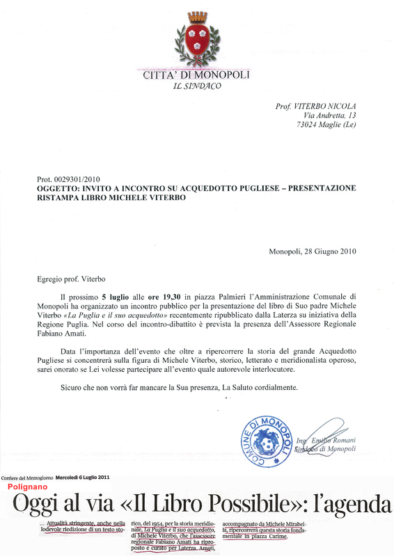 Comune di Monopoli (2010) Invito a incontro su Acquedotto Pugliese.jpg