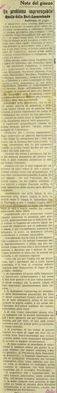 MV (1912) Un problema improparogabile, Quello della Bari-Locorotondo (Giornale d'Italia, p. 4).JPG