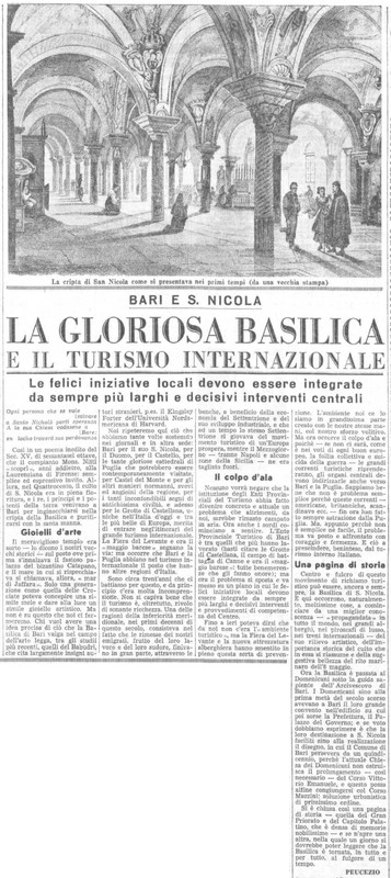 Viterbo Michele (1951) La gloriosa Basilica e il turismo internazionale (La Gazzetta del Mezzogiorno, 6 maggio 1951, p. 3).jpg