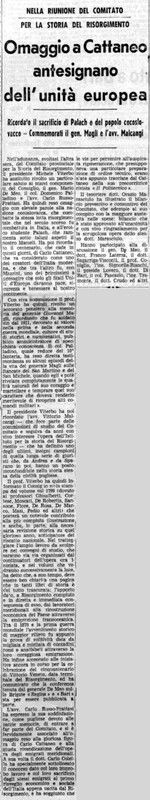 (1969), Omaggio a Cattaneo antesignano dell'unità europea (La Gazzetta del Mezzogiorno, 13 febbraio 1969, p. 5).jpg