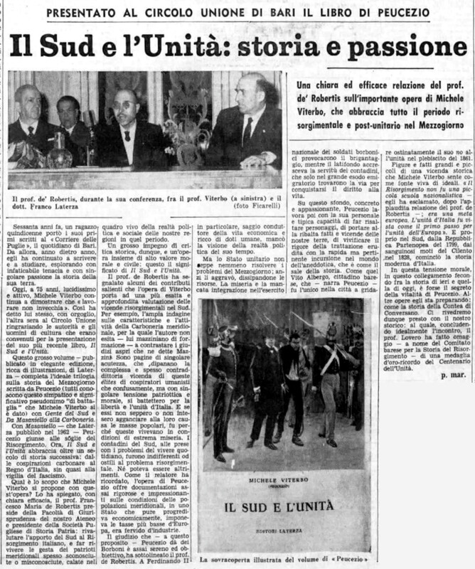 P. Mar. (1966), Il Sud e l'Unità, storia e passione (La Gazzetta del Mezzogiorno, 11 marzo 1966, p. 3).jpg