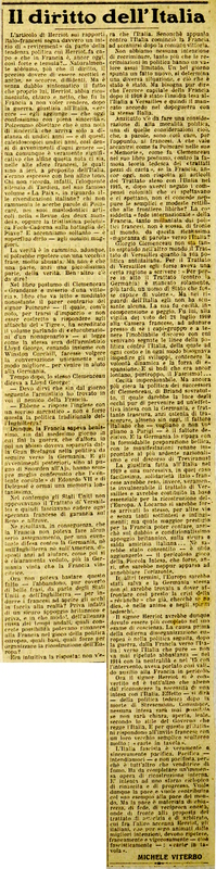 MV (1930), Il diritto dell'Italia, La Gazzetta del Mezzogiorno, 19 agosto 1930, p. 1.JPG
