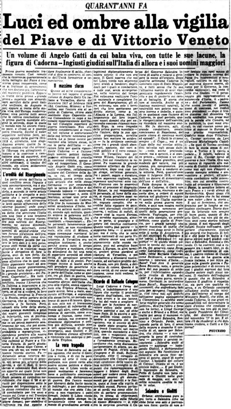 VM(1958) Luci ed ombre alla vigilia del Piave e di Vittorio Veneto (La Gazzetta del Mezzogiorno, 26 luglio 1958, p. 3).jpg