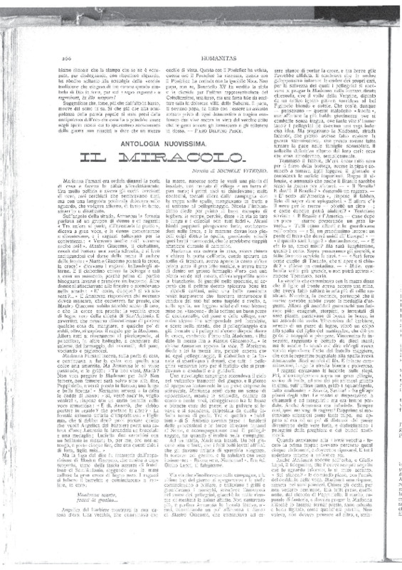 VM (1917), Il miracolo, Novella di Michele Viterbo (Humanitas, A. 7, n. 34, 26 agosto 1917, p. 266-268).pdf