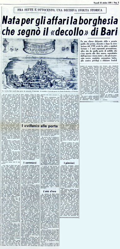 (1970), Nata per gli affari la borghesia che segnò il decollo di Bari (La Gazzetta del Mezzogiorno, 16 ottobre 1970, p. 3).jpg