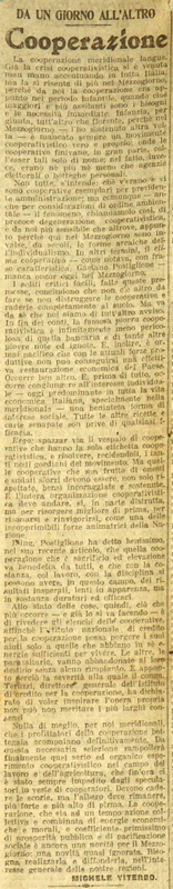 MV (1923), Cooperazione, da un giorno all'altro, Il Giornale d'Italia, 14 ottobre 1923, p. 4.JPG
