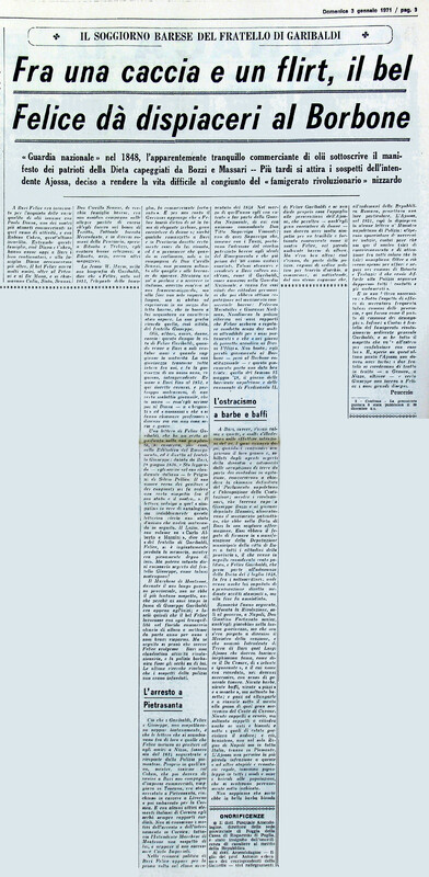 VM (1971), Fra una caccia e un flirt, il bel Felice dà dispiaceri al Borbone (La Gazzetta del Mezzogiorno, 3 gennaio 1971, p. 3).jpg