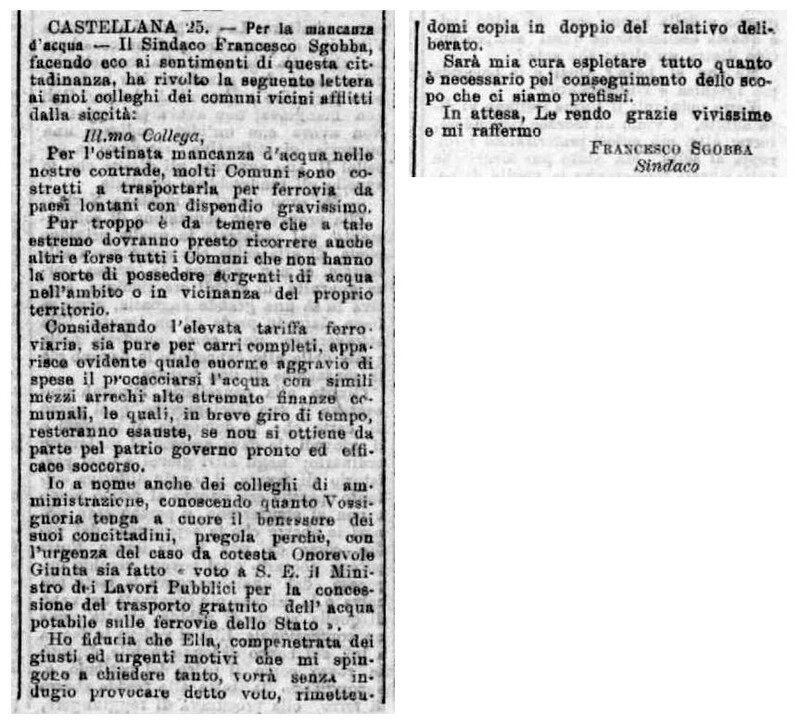 MV (1908), Per la mancanza d'acqua (Corriere delle Puglie, 26 luglio 1908, p. 1) - In Piepoli.jpg