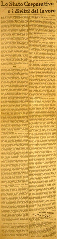 MV (1926), Lo Stato corporativo e i diritti del lavoro, La Gazzetta di Puglia, 28 maggio 1926, p. 3.JPG