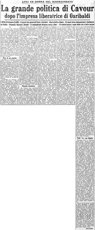 Viterbo Michele (1953) La grande politica di Cavour dopo l'impresa liberatrice di Garibaldi (La Gazzetta del Mezzogiorno, 20 gennaio 1953, p. 3).jpg