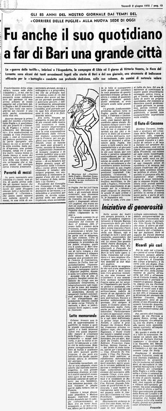 VM (1972), Fu anche il suo quotidiano a far di Bari una grande città (La Gazzetta del Mezzogiorno, 2 giugno 1972, p. 13).jpg