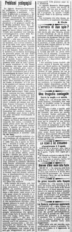 MV (1909), Problemi pedagogici (Corriere delle Puglie, 13 luglio 1909, p. 2) - In Piepoli.jpg