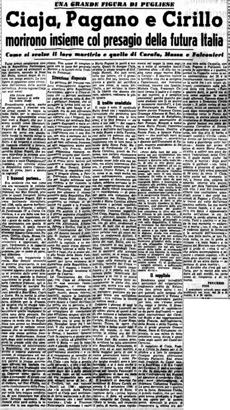 VM(1959) Ciaja, Pagano e Cirillo morirono insieme col presagio della futura Italia (La Gazzetta del Mezzogiorno, 1 maggio 1959, p. 3).jpg