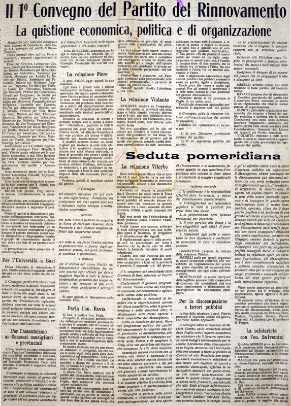 (1920) SEDUTA POMERIDIANA [del 1. Convegno del Partito del Rinnovamento] (Il Rinnovamento delle Puglie, 20 febbraio 1920, p. 1-2).JPG