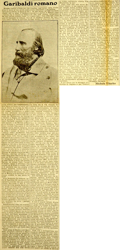 MV (1932), Garibaldi romano, La Gazzetta del Mezzogiorno, 2 giugno 1932, p. 1.JPG