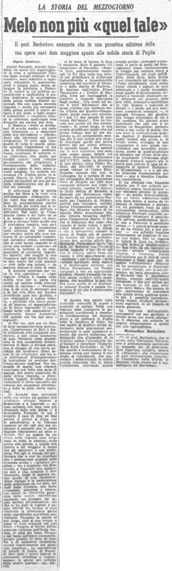 Barbadoro Bernardino (1951) Melo non più quel tale (La Gazzetta del Mezzogiorno, 29 settembre 1951, p. 3) [Vit-Barb].jpg