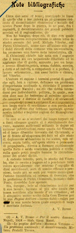 Russo A. V. (1920), Note bibliografiche.JPG