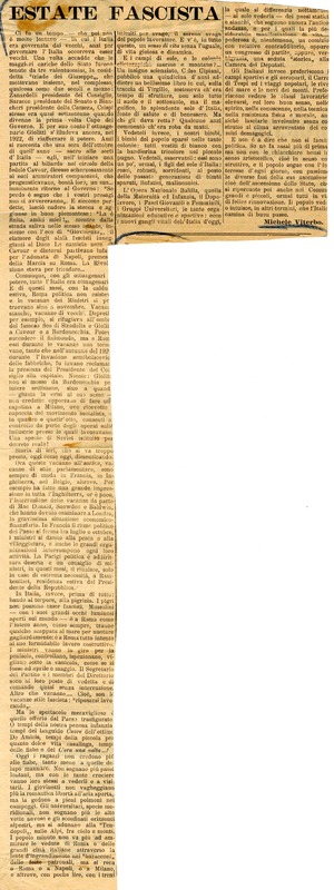 Michele Viterbo (1931) - Estate fascista (Il Littorio dalmatico - Zara - 23 settembre 1931).jpg