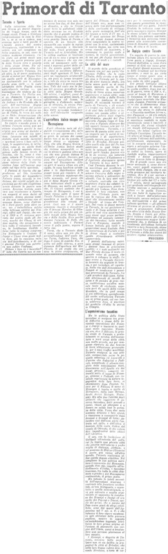 Viterbo Michele (1950) Primordii di Taranto (La Gazzetta del Mezzogiorno, 19 agosto 1950, p. 3).jpg