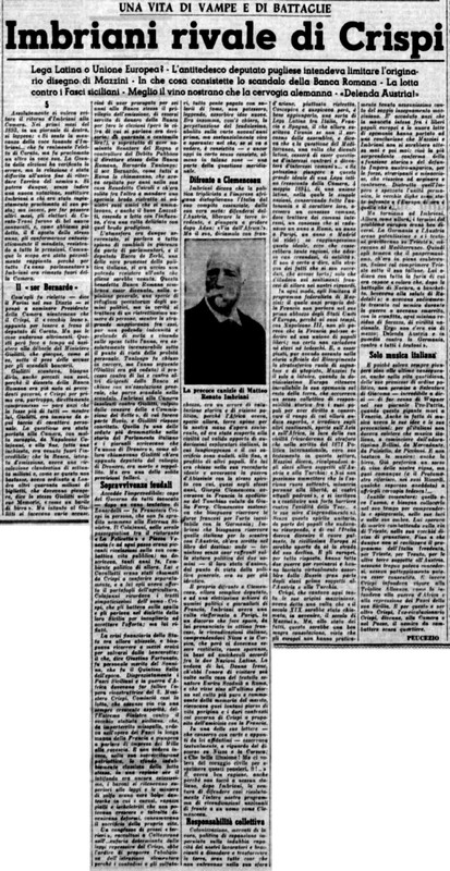 Viterbo Michele (1952) Imbriani rivale di Crispi (La Gazzetta del Mezzogiorno, 26 febbraio 1952, p. 3).jpg
