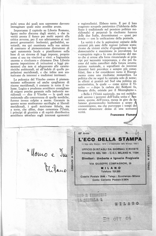 Fiumara F. (1966) Recensione all'opera Gente del Sud. Il Sud e l'Unità (Uomini e cose, 1966)_Pagina_2.jpg