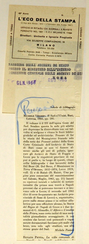 Pastore Michela (1966) Il Sud e l’Unità, schede di bibliografia.JPG