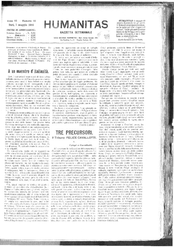 VM(1916), Tre precursori - Il tribuno Felice Cavallotti 2 (Humanitas, 7 maggio 1916, p. 145-146).pdf