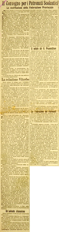 (1922), Il Convegno per i patronati scolastici, La Gazzetta di Puglia, dicembre 1922.JPG